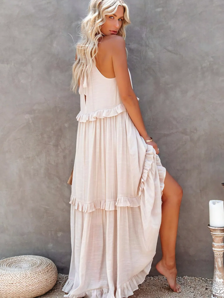 Pearl™ Ruffle Breeze Maxi Dress