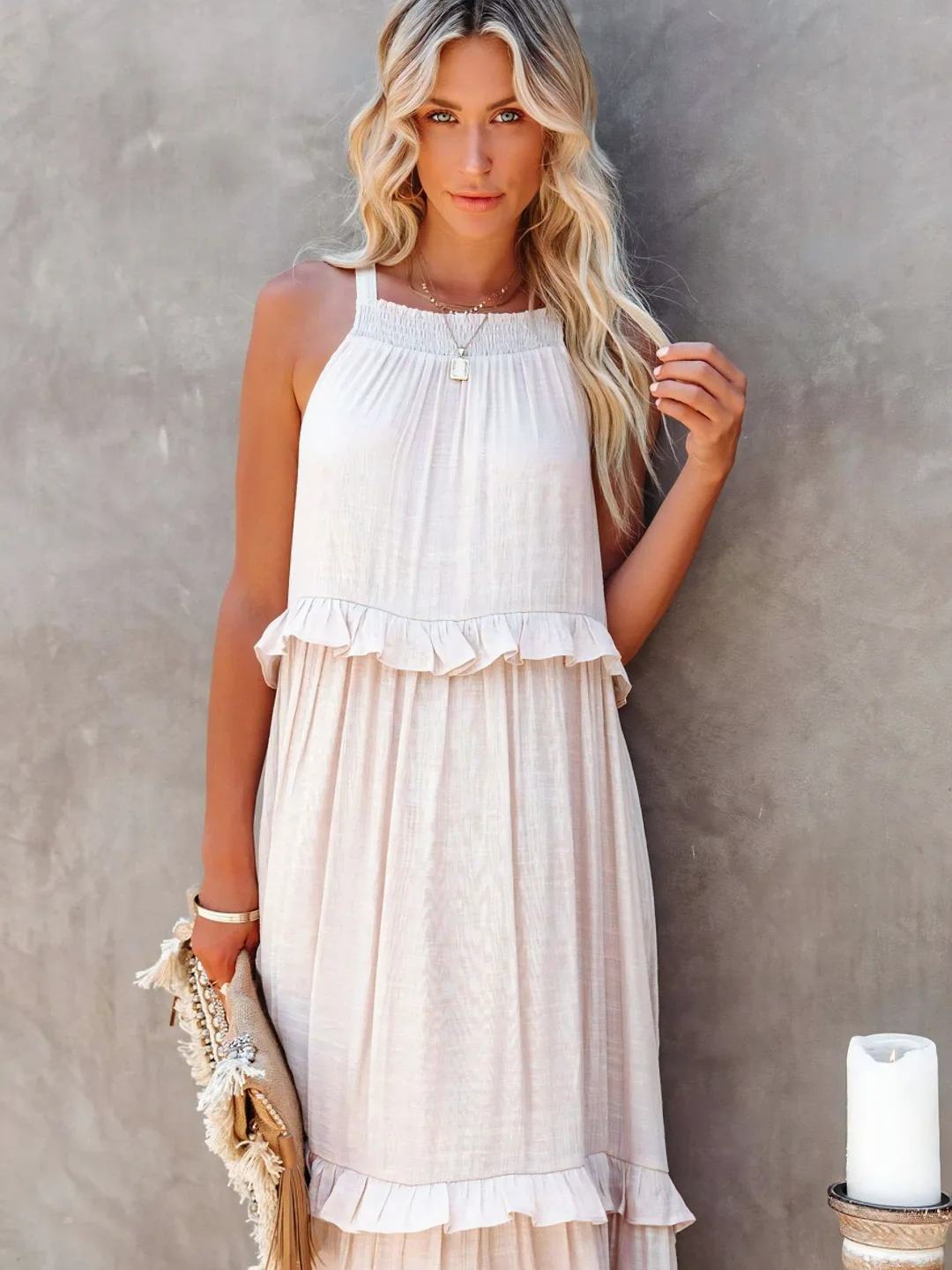 Pearl™ Ruffle Breeze Maxi Dress