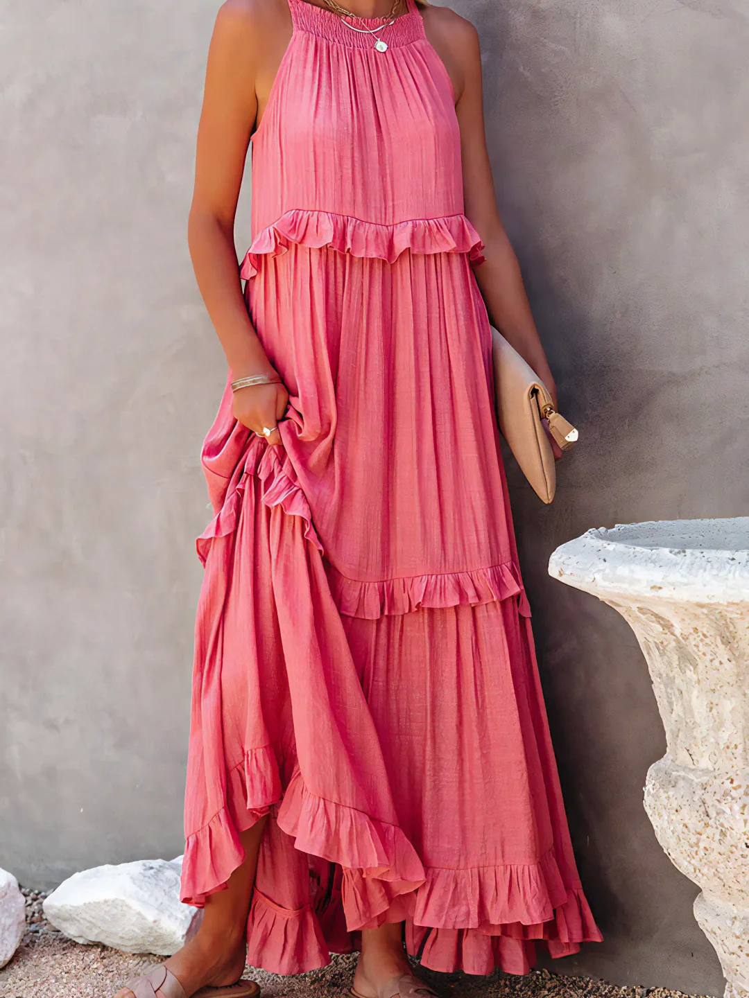 Pearl™ Ruffle Breeze Maxi Dress