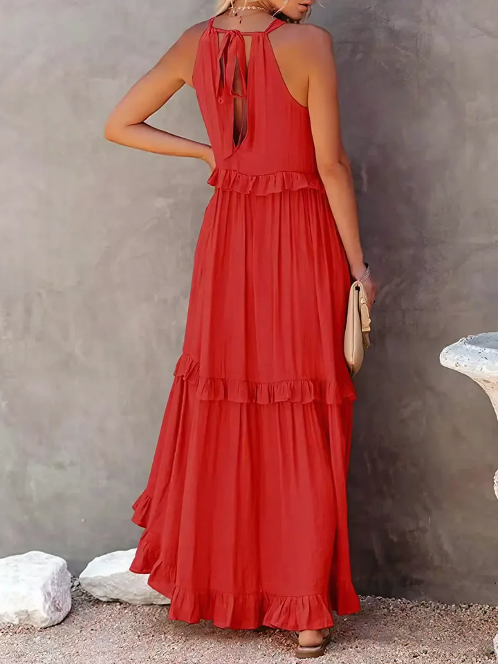 Pearl™ Ruffle Breeze Maxi Dress