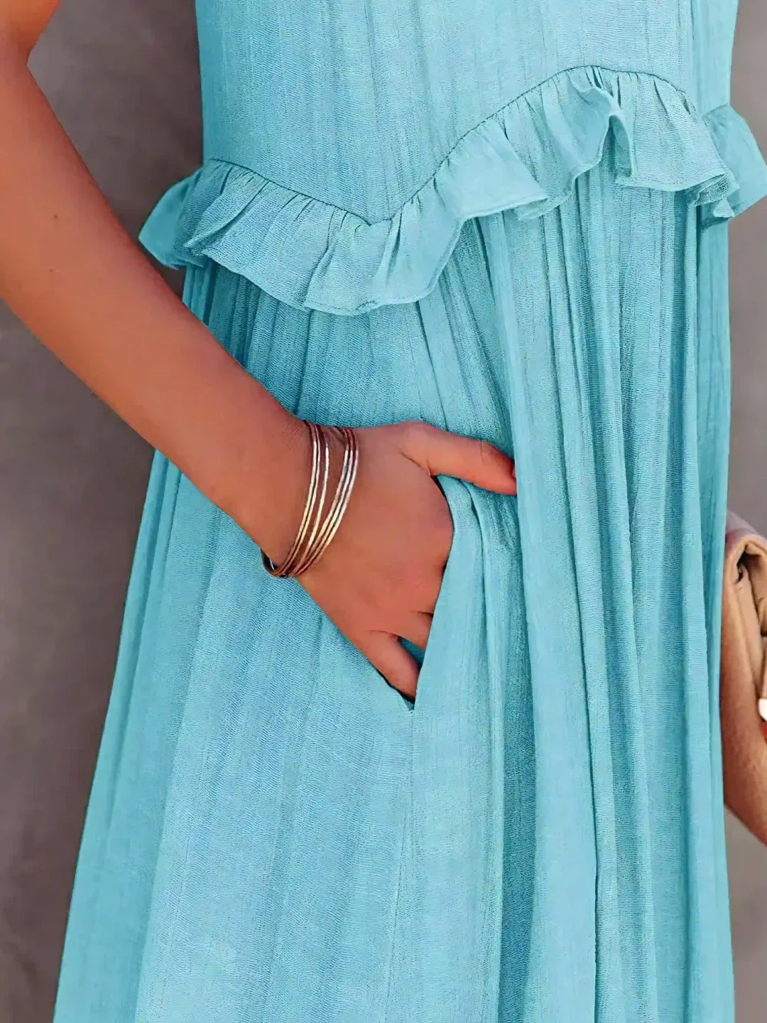 Pearl™ Ruffle Breeze Maxi Dress