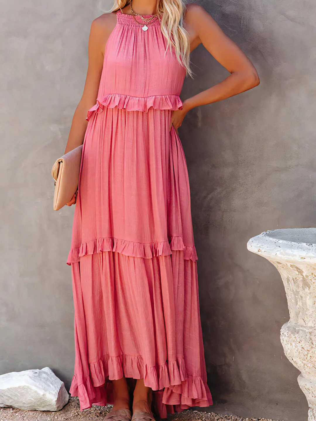 Pearl™ Ruffle Breeze Maxi Dress