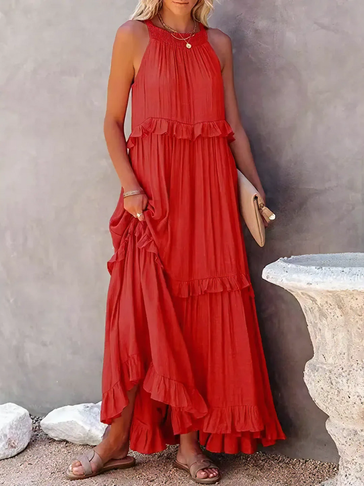 Pearl™ Ruffle Breeze Maxi Dress