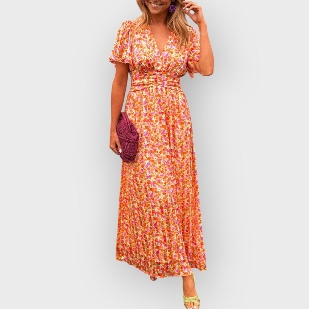 Louise - Maxi Dress with V-Neck