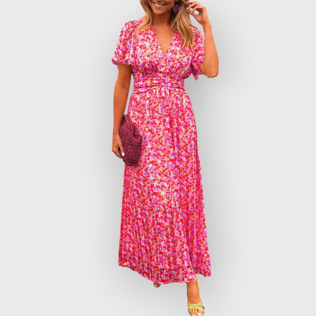 Louise - Maxi Dress with V-Neck